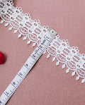GPO Lace - Geometric Diamond Pattern & Hanging Tassel Motifs (Width - 2 Inch)