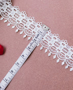 GPO Lace - Geometric Diamond Pattern & Hanging Tassel Motifs (Width - 2 Inch)