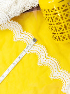 GPO Lace - Small Scallops with Eyelets (Width - 2 inch)