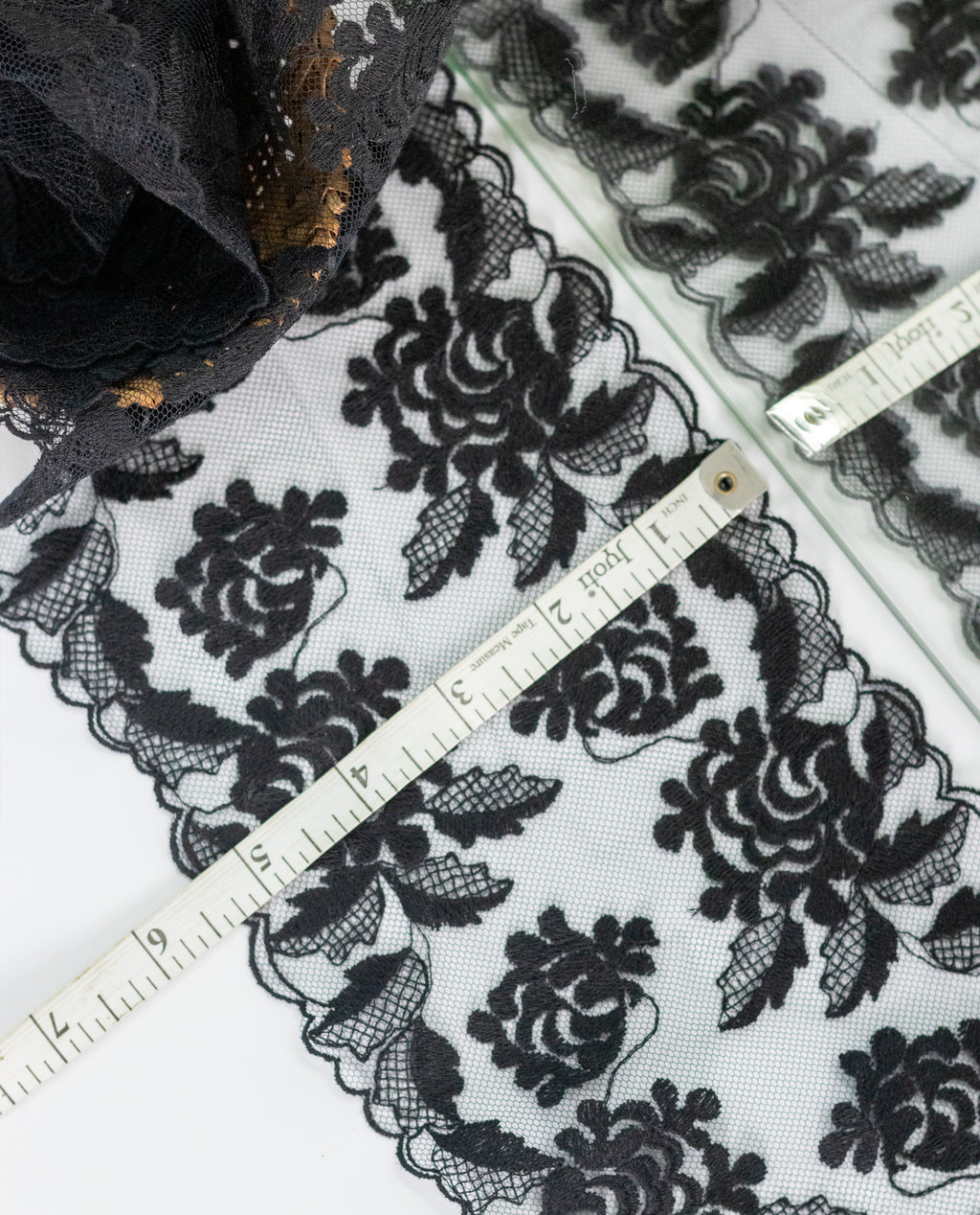 Net Lace - Black Light weight Net Lace ( Width - 5 inch)