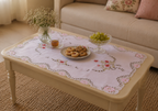 Floral Lace Embroidered Table Runner / Center Table Cover (34 × 22 Inch)