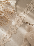 Guipure Lace Connected Flowers (width-3”)