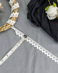 Crochet Lace - Crochet Trim with Mini Triangular Scalloped Edge (Width - 0.75 inch)