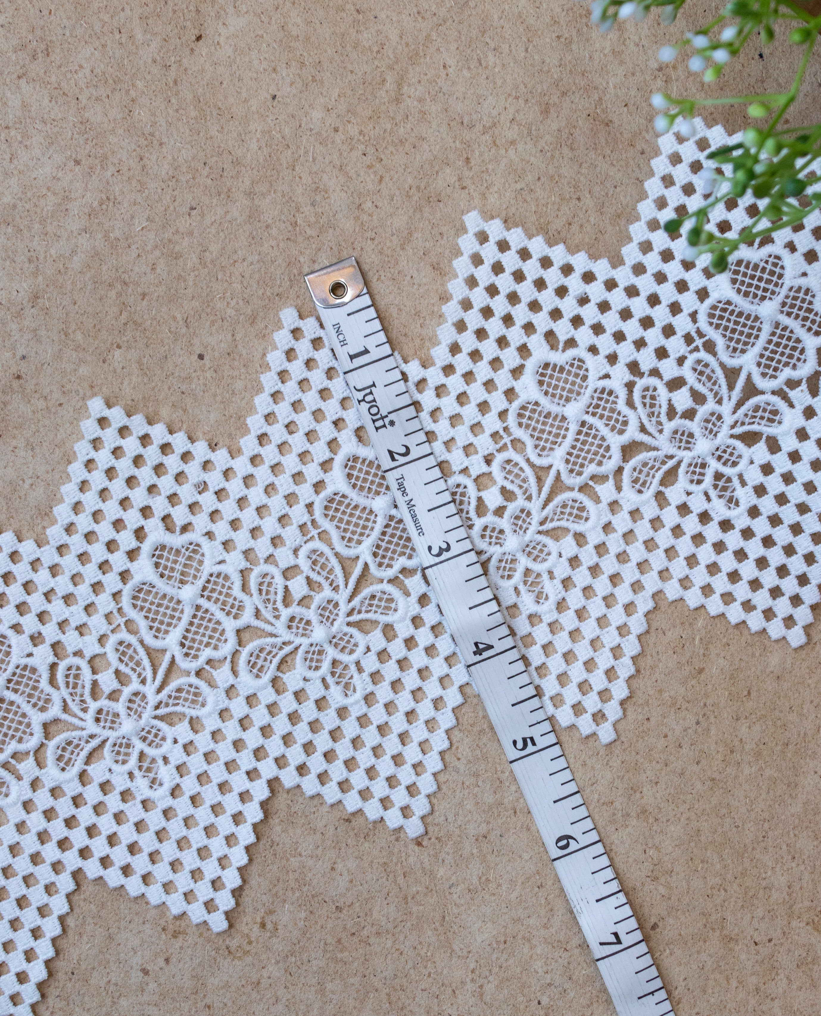 GPO Lace - Cross Stitch Look Chevron GPO Lace (Width - 5 inch)