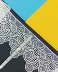Organza Lace - Cutwork Swirl Organza Lace (Width - 5 inch )