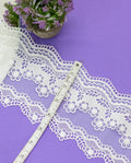 Organza Lace - Double Layered Floral organza lace (Width - 5 inch )