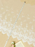 Net Lace - Broad Palla Scalloped lace (Width - 21 inch)