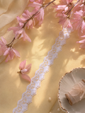 Guipure Lace - Inverted fan design (Width-1.5”)