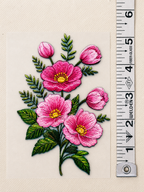 Iron-on Appliqué  (Pink Bouquet)