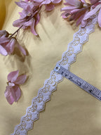 Guipure Lace - Inverted fan design (Width-1.5”)