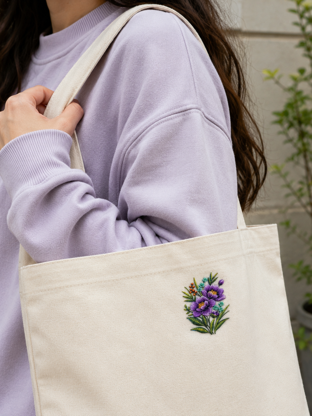 Iron-on Applique (Lavender Bloom)