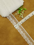 Raschel Lace - Small abstract floral Nylon Lace (Width - 1.25 inch )