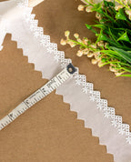Cotton Lace - Small ZIgZag Edging Cambric Hakoba Lace (Width - 1.5 inch )