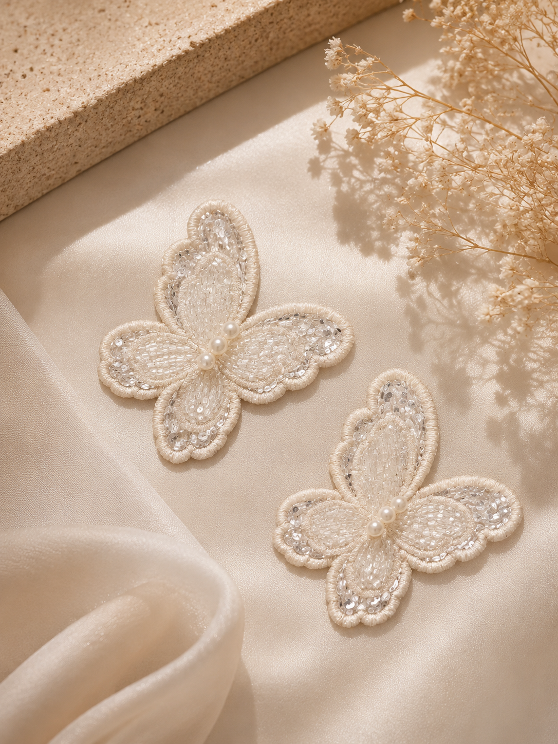Beaded Butterfly 3D Patch (2 inch)