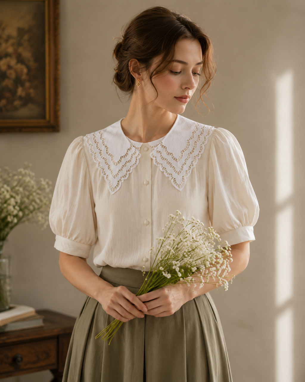 Guipure 3 Layer Scallop Collar