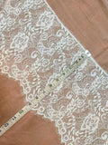 Chantilly Lace - Intricate Floral Eyelash Chantilly Lace (Width - 9 inch)