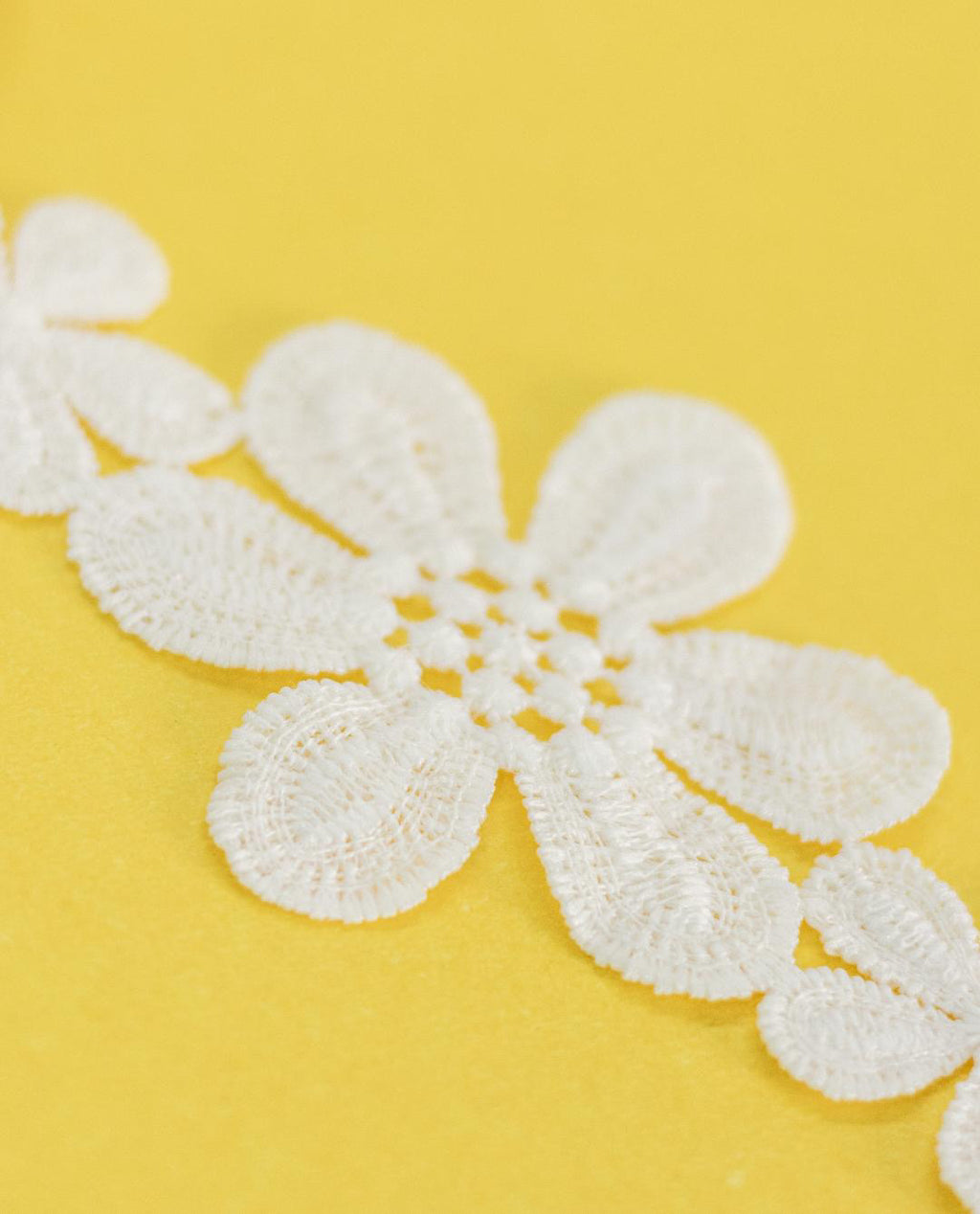 Guipure Lace Flower Sequence (width-2”)