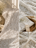 Small Flowers all over Chantilly Lace Fabric (Width - 56 inch)