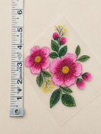Iron-on Appliqué  (Pink bloom)