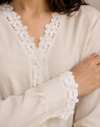 Guipure Lace Flower Sequence (width-2”)
