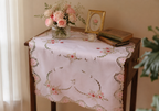 Floral Lace Embroidered Table Runner / Center Table Cover (34 × 22 Inch)