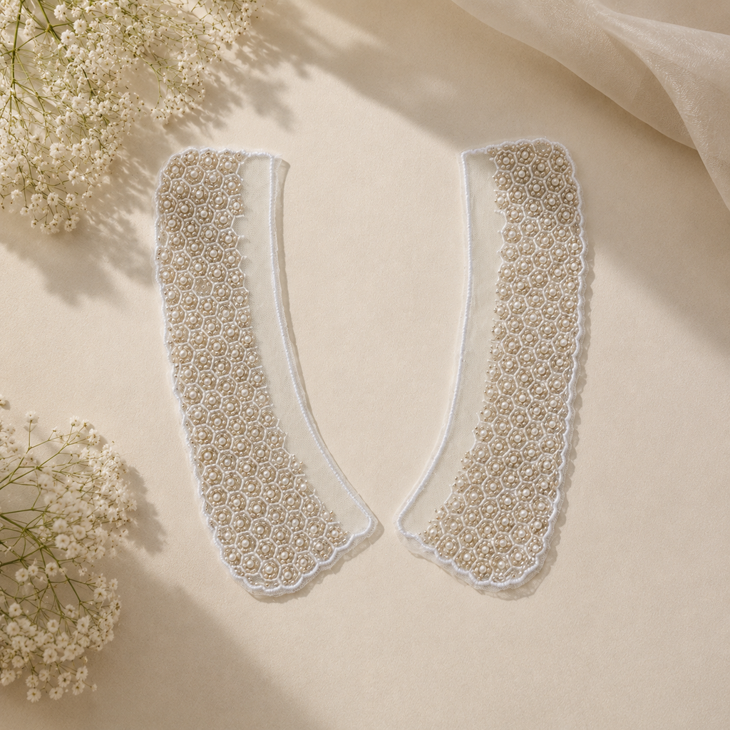 Beaded Organza Collar