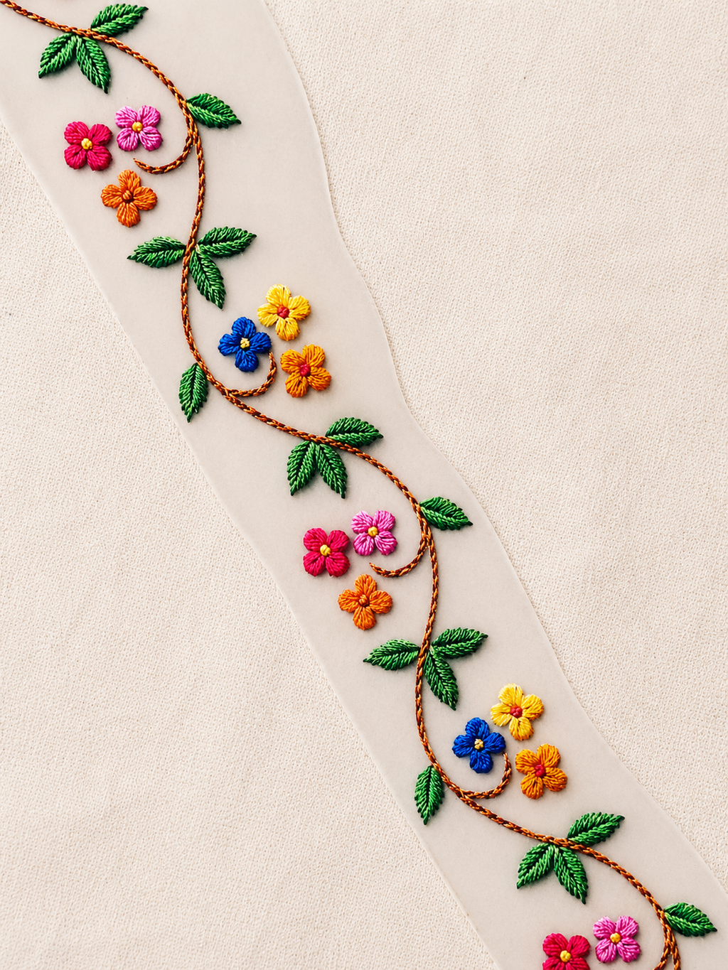 Iron-on Applique 2metre (Floral vein) (Width - 1.25 inch)
