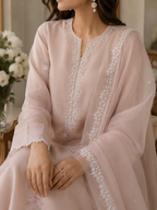 Guipure Lace - Delicate edging with sequins (width-1”)