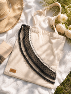 Canvas Lace Tote