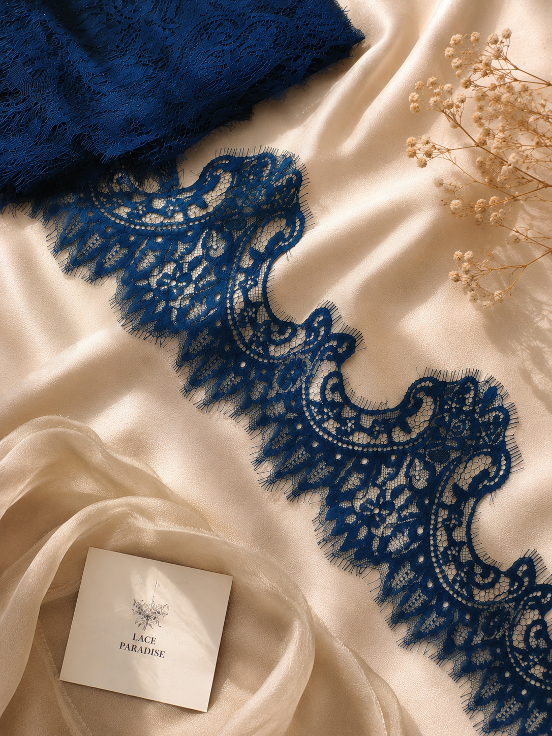 Dark Teal Chantilly Lace
