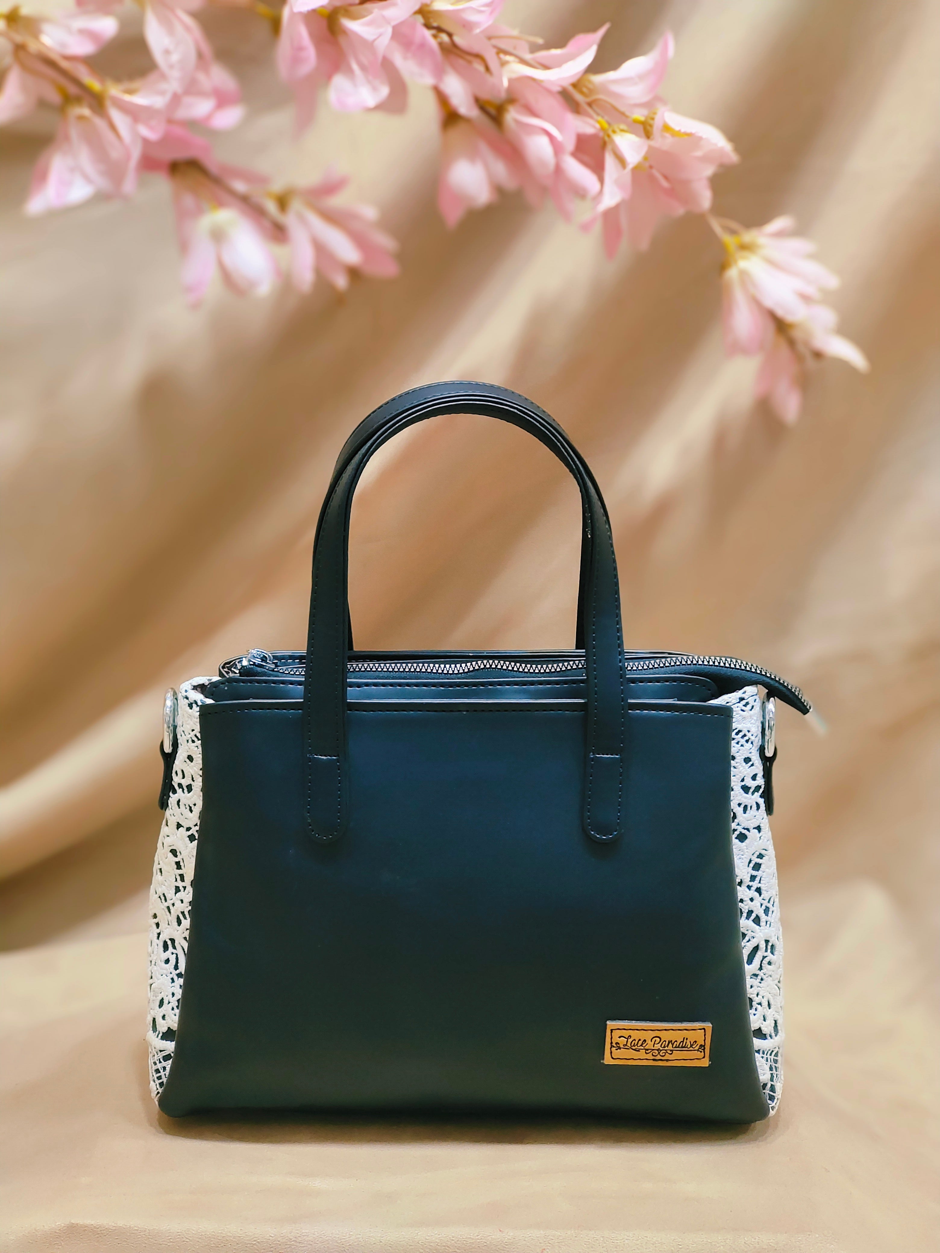 Elegant Black Structured Handbag for Women