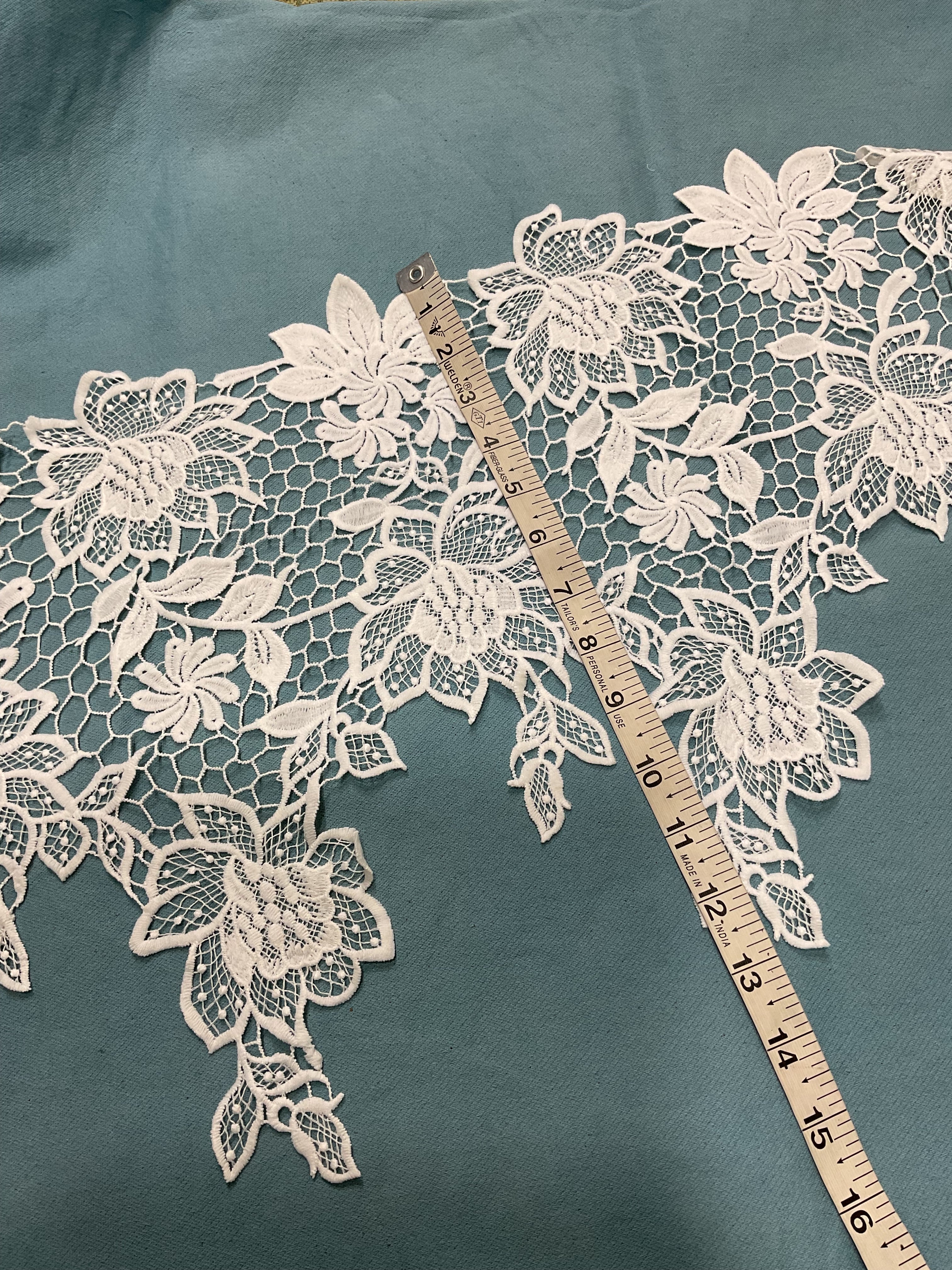 Broad Guipure Floral Lace