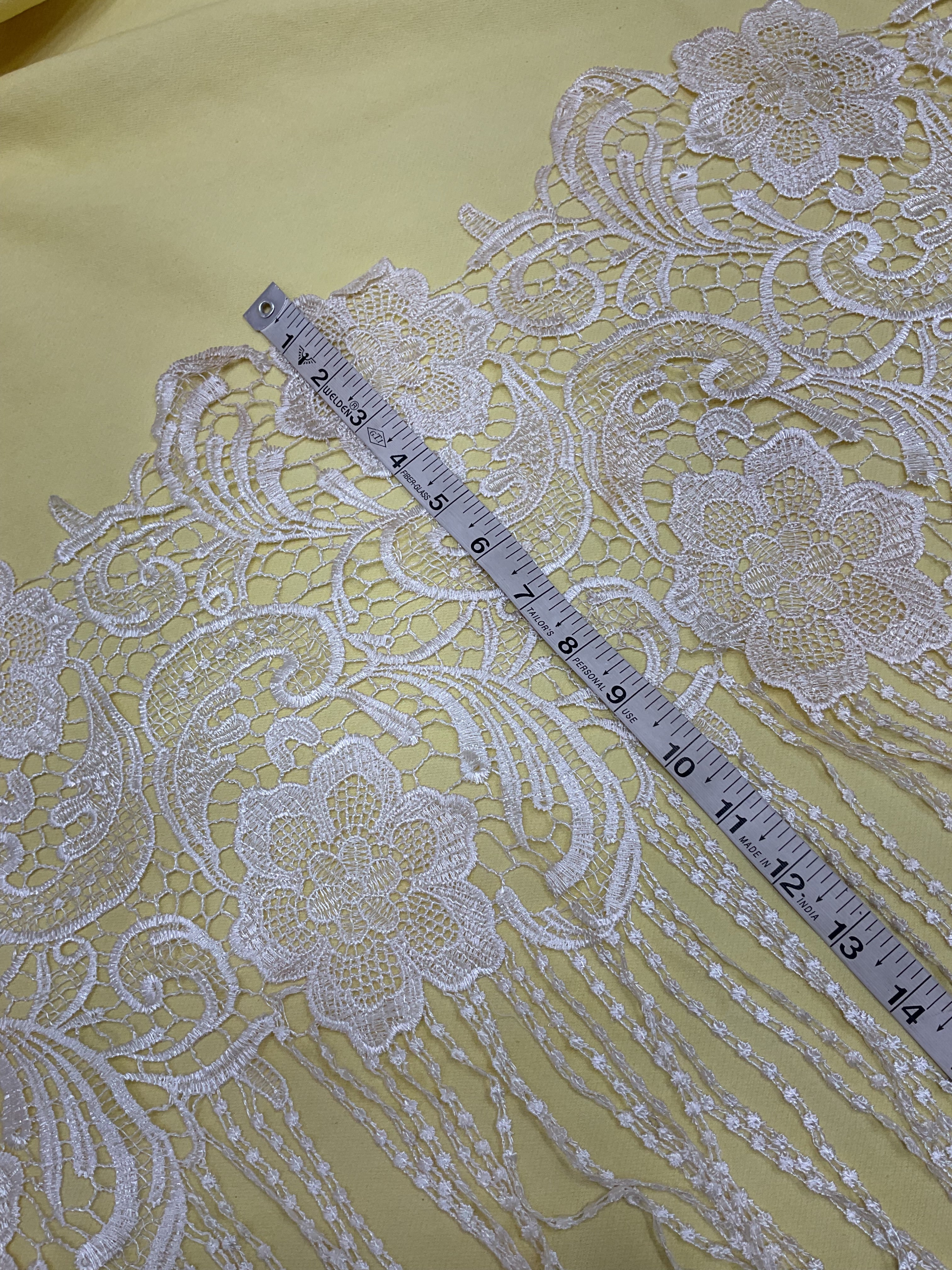 Long Tassel Guipure Lace 1 METRE