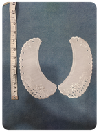 White Embroidered Collar Lace Applique Pair