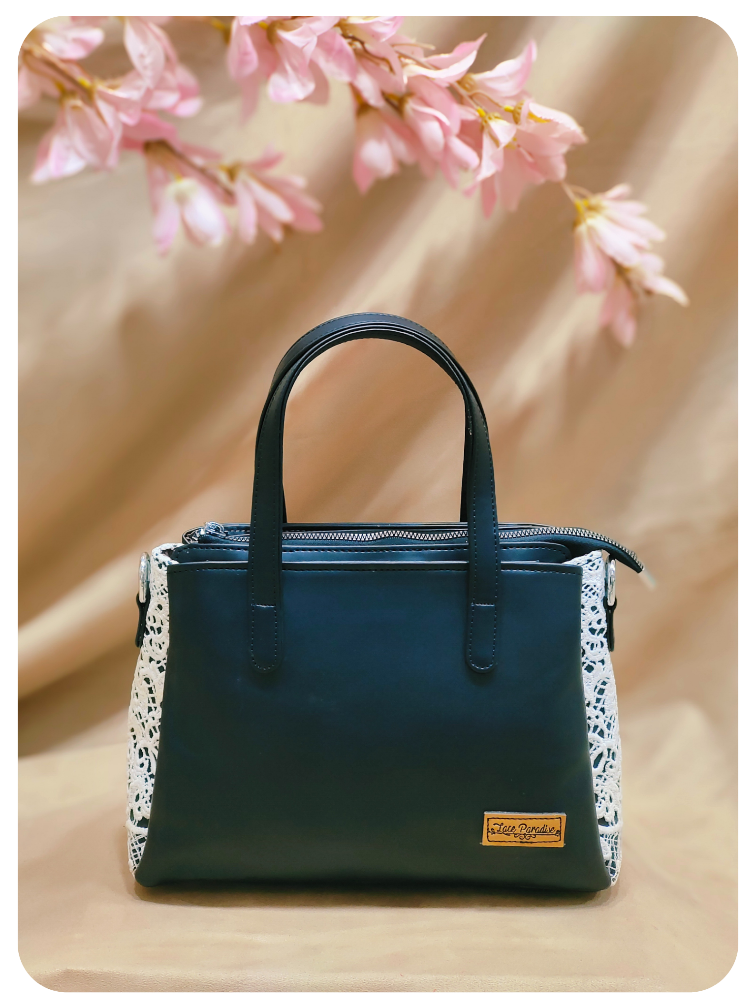 Elegant Black Structured Handbag for Women