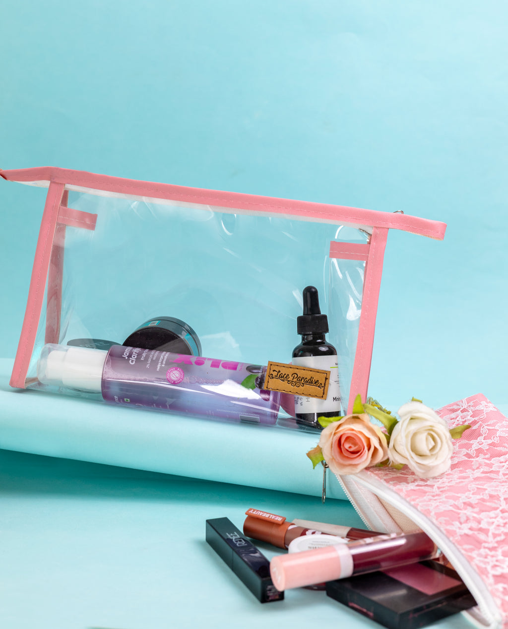 Sheer and Clear combo pouch