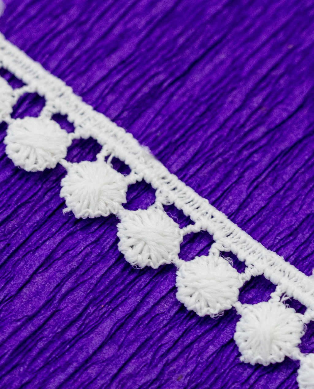 GPO Lace - Dot/Bindi Edging  (Width - 0.25 Inch)