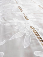 Lace Fabric - Embroidered Cutwork Georgette Fabric (Width - 60 inch)