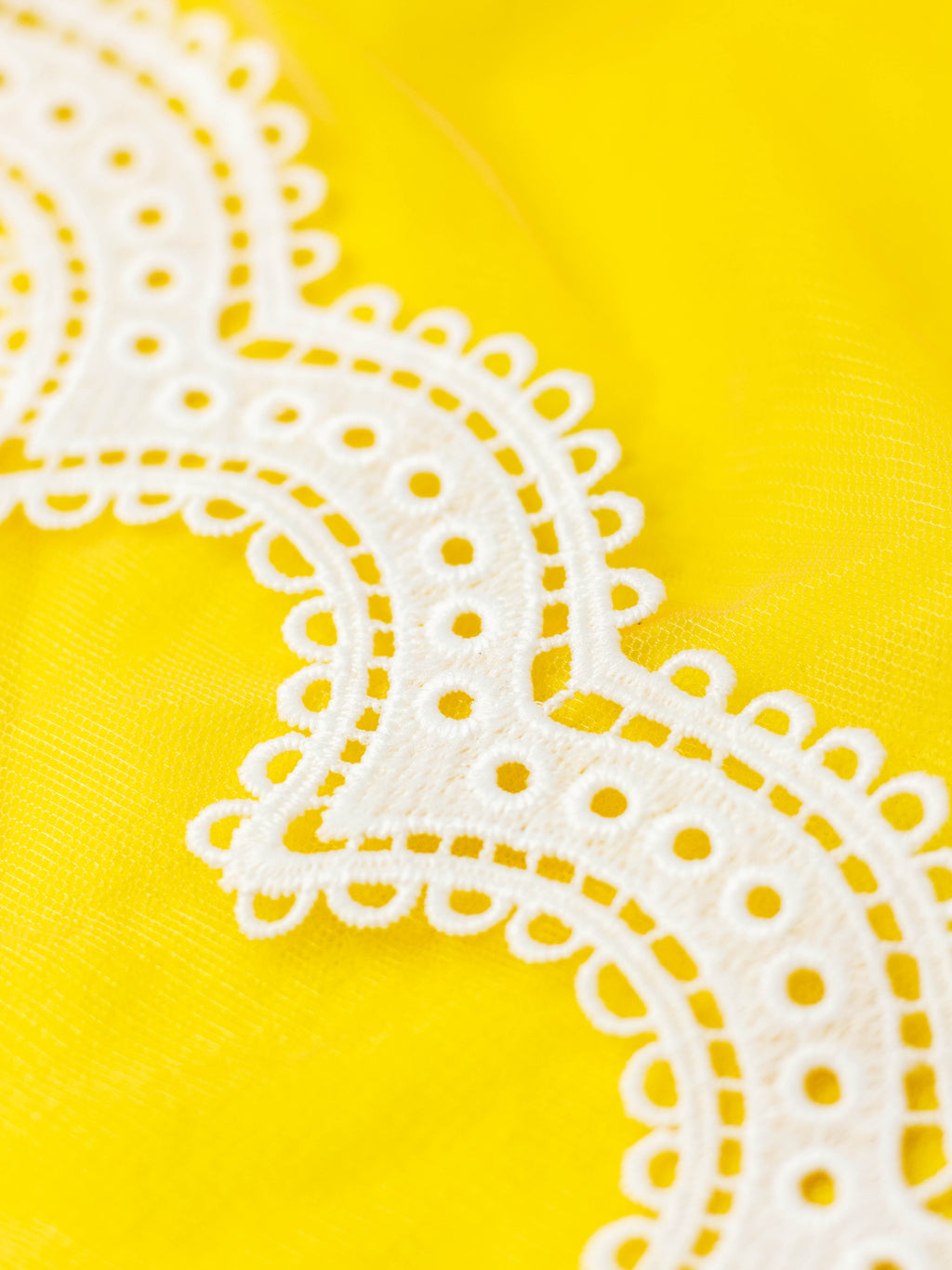 GPO Lace - Small Scallops with Eyelets (Width - 2 inch)