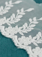 Net Lace - Net Leaf vines (Width - 3 inch)