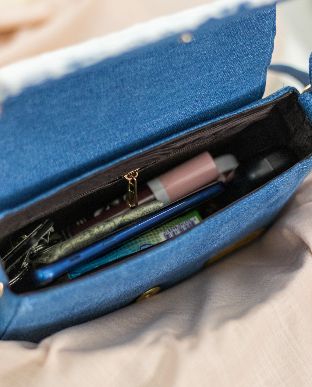 Denim Box Sling
