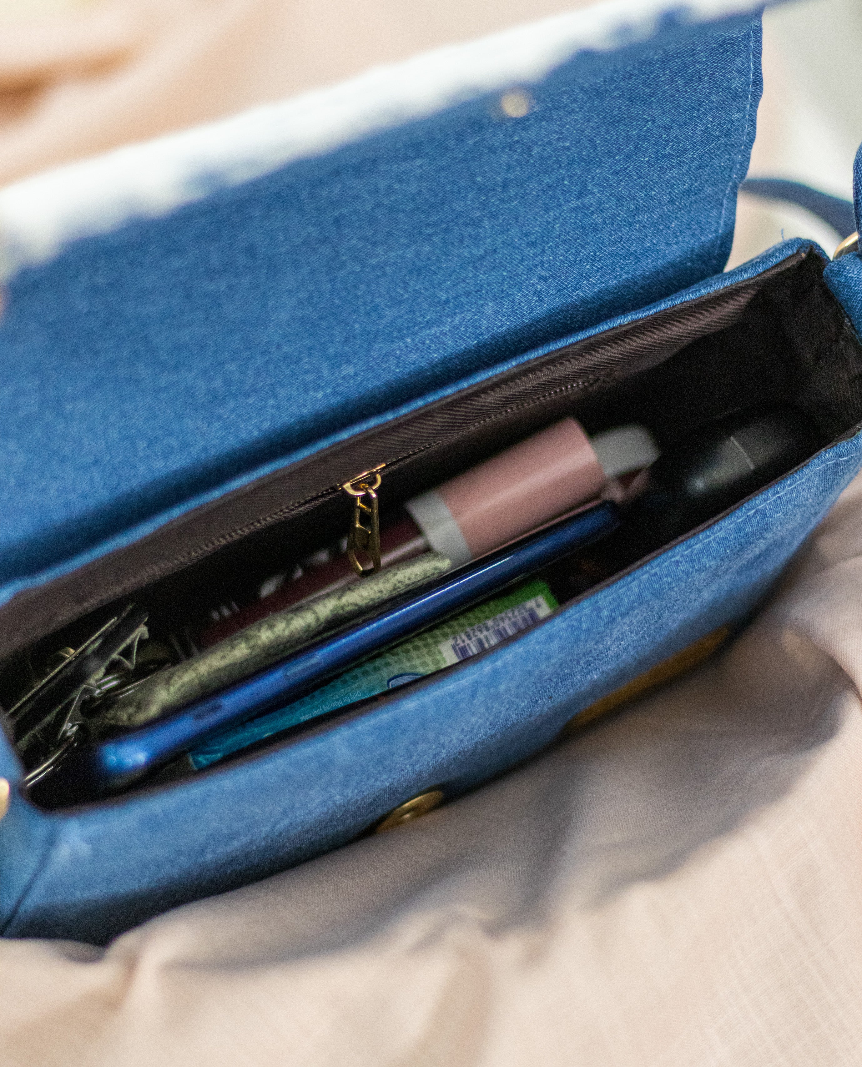 Denim Box Sling