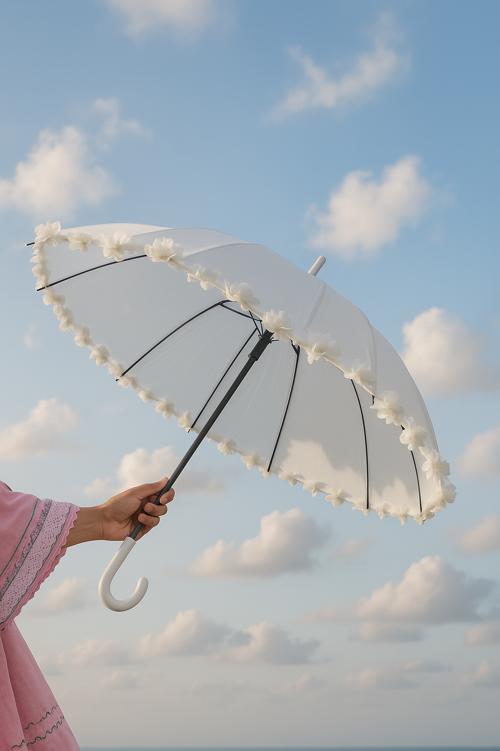 Pom Pom Rain or Shine Umbrella