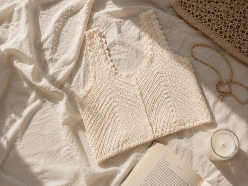 Crochet Knit Vest / Tank Top (Free Size)