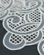 Organza Lace - Cutwork Swirl Organza Lace (Width - 5 inch )