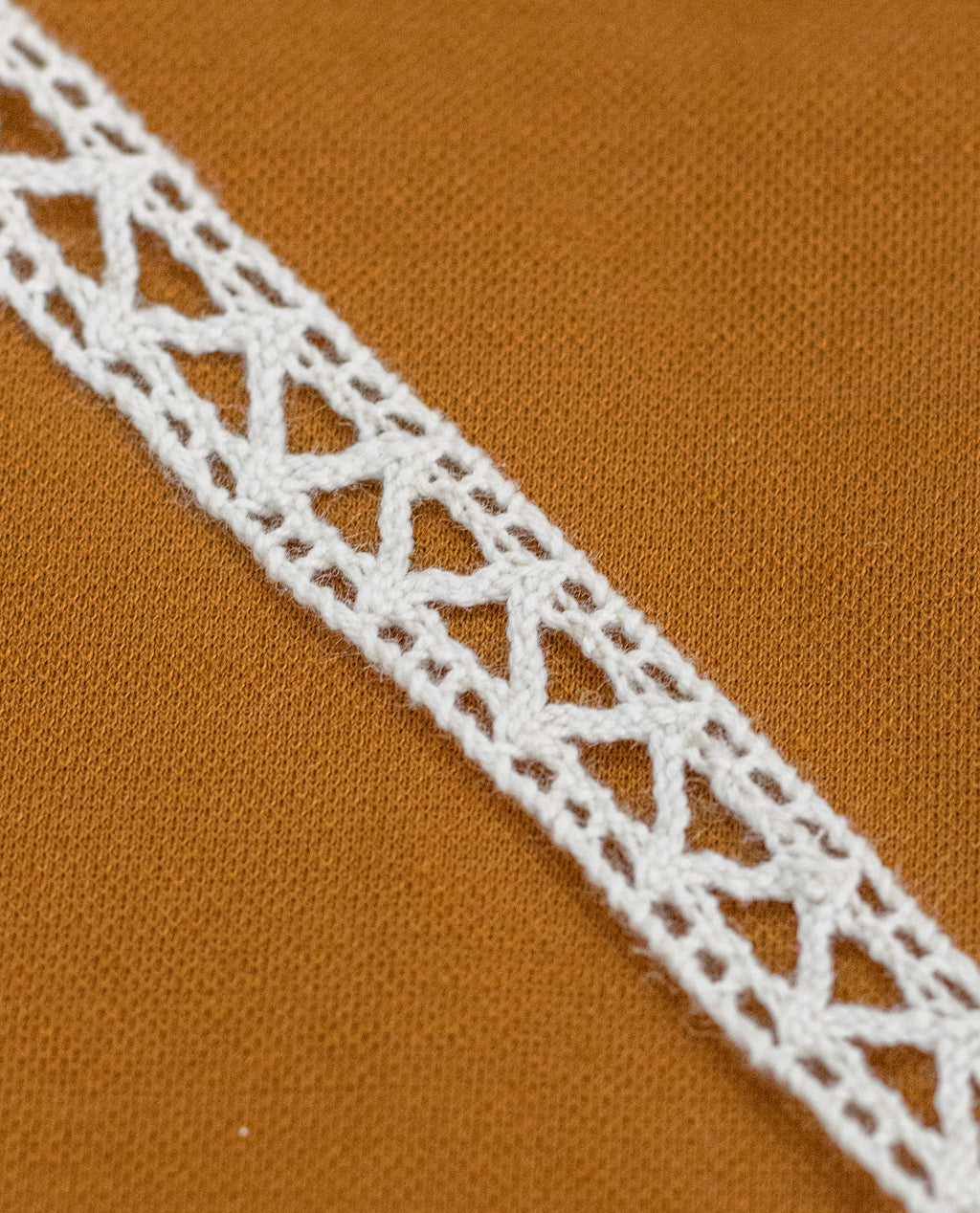 Crochet Lace - Insertion Lace with ZigZag Pattern (Width - 0.5 inch)