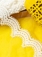 GPO Lace - Small Scallops with Eyelets (Width - 2 inch)