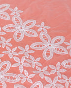 Net Lace - All over floral net lace (Width - 21 inch)