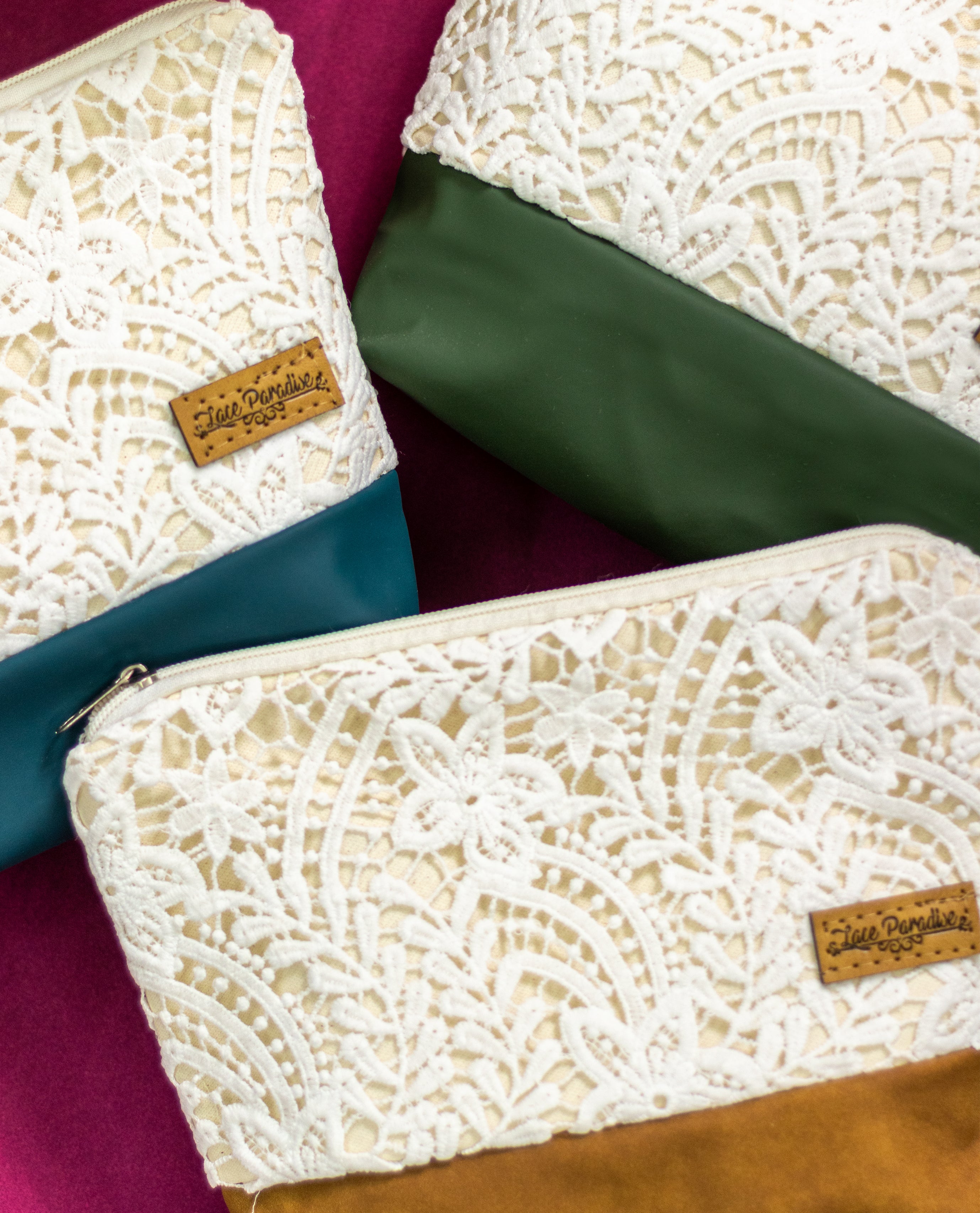 Lace Zipper Pouch/Organiser