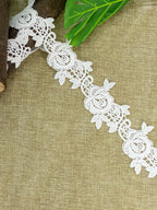 GPO Lace - Rose Motifs Lace  (Width - 2 Inch)